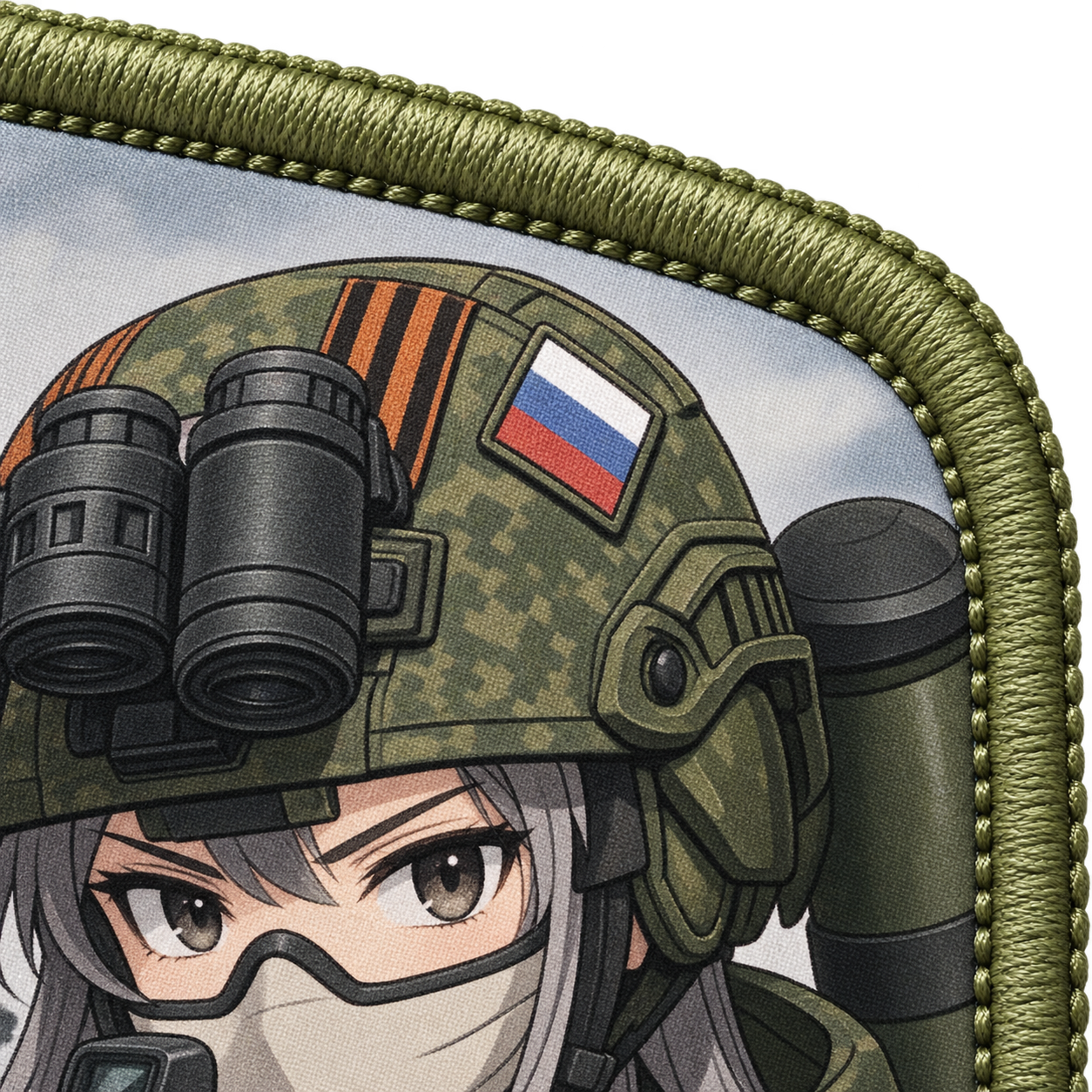 Стрекоза — макро печати и вышитого края