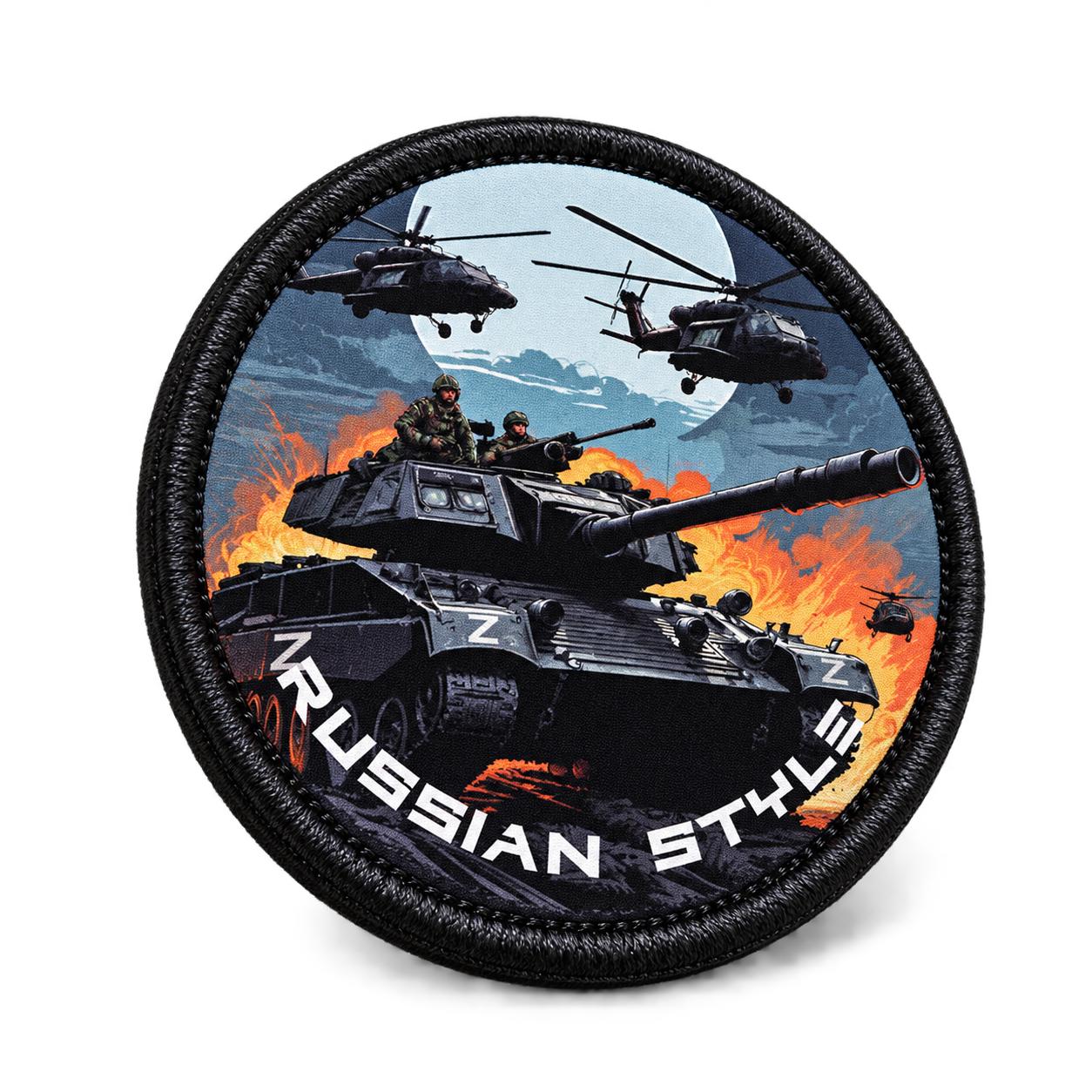 Шеврон Русский стиль, 90×90 мм