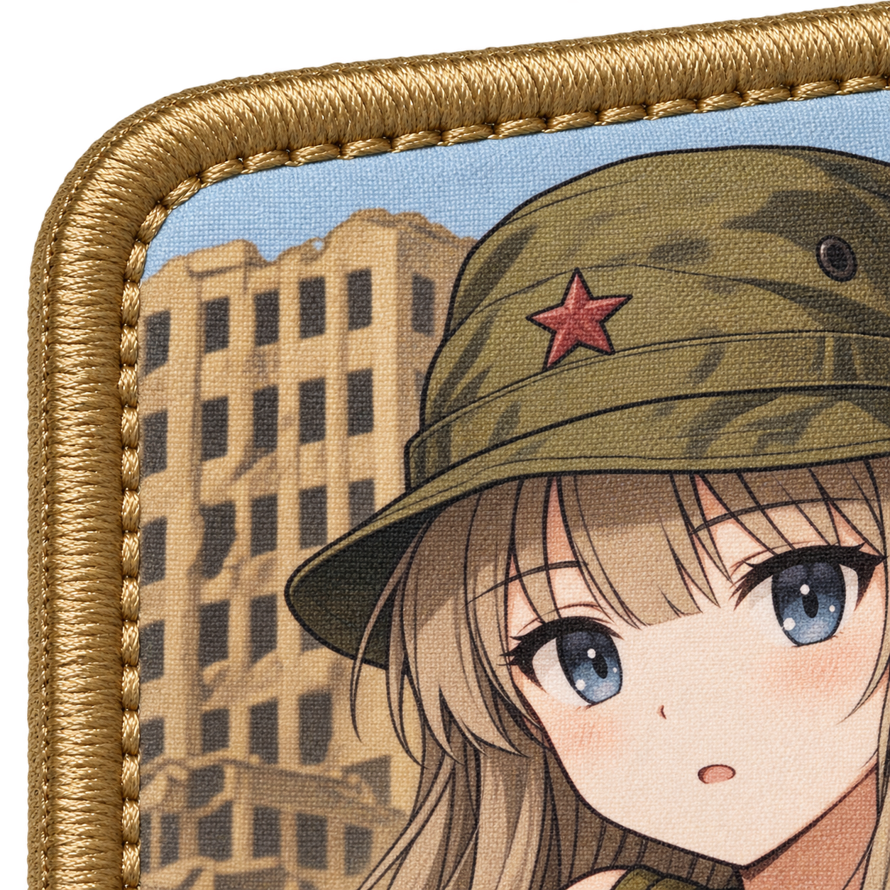 Пыль дорог — макро печати и вышитого края