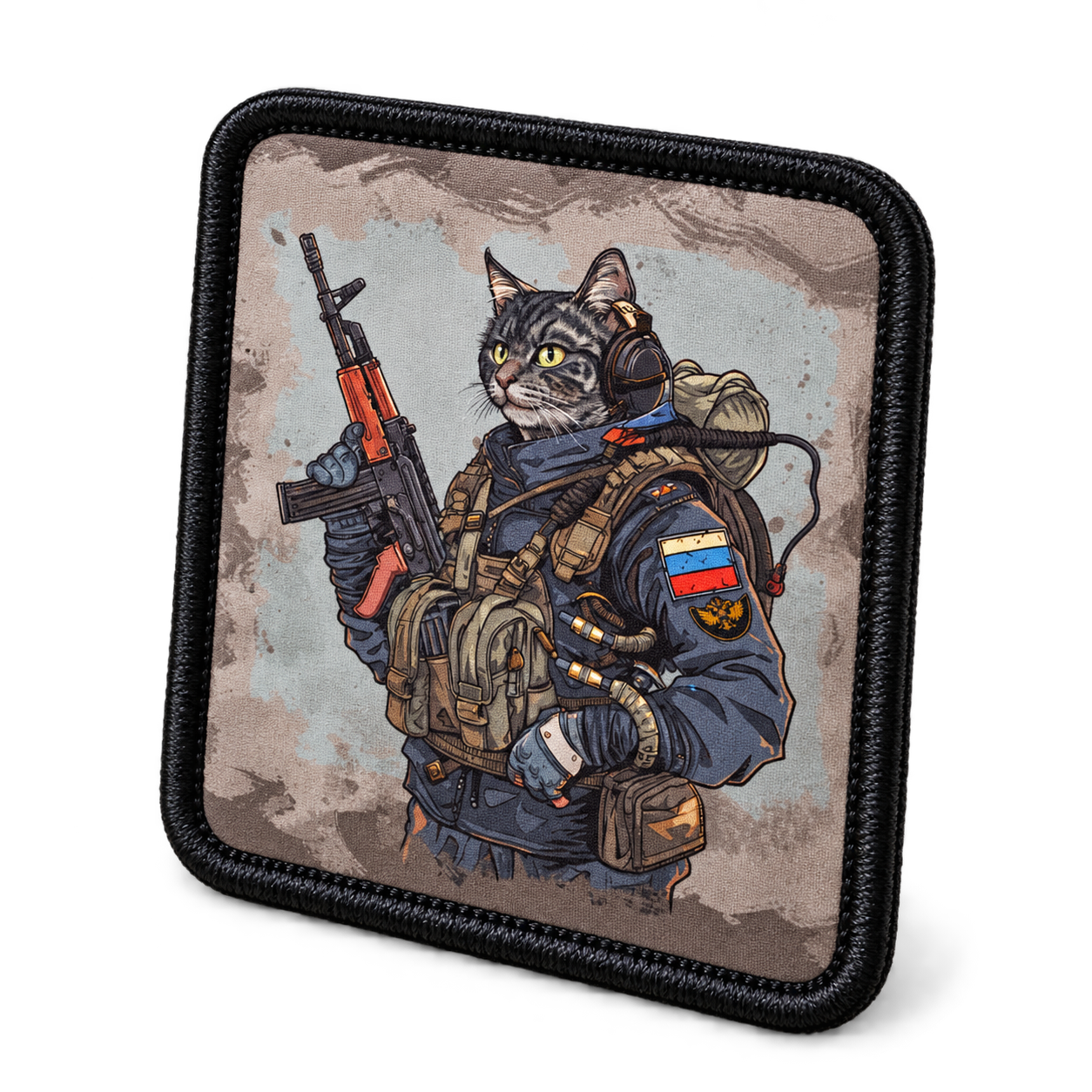 Шеврон Усатый связист, 75×90 мм