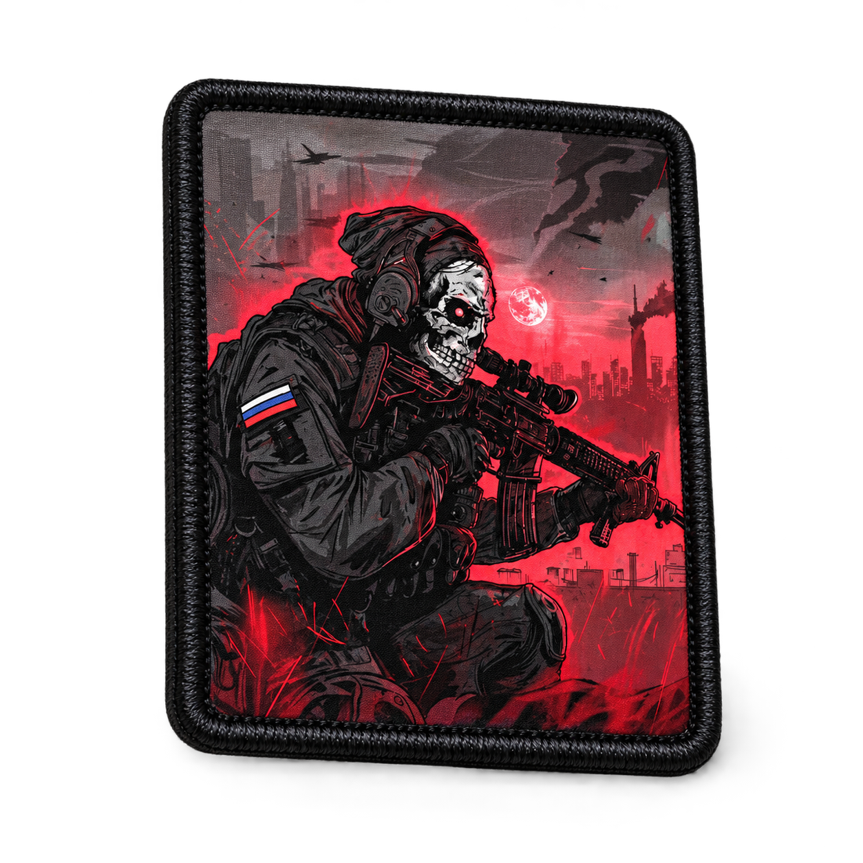 Шеврон Красная зона, 75×90 мм