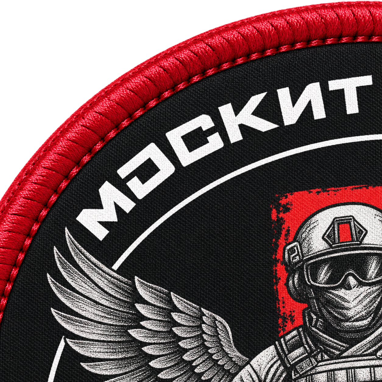 Ангел-медик — макро печати и вышитого края